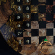 Handmade Olive Wood Chess Set: Epoxy Resin Design, Modern Elegance