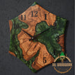 Personalized Olive Wood Wall Clock: Hexagonal Resin Epoxy Design