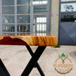 Personalized Olive Wood Resin Dining Table: Live Edge Epoxy River