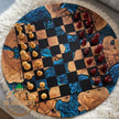 Handmade Olive Wood Resin Chessboard: Modern Epoxy Chess Set