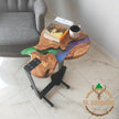 Personalized Olive Wood Resin Guitar Stand: Modern Sofa End Table