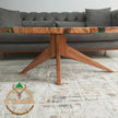 Handmade Olive Wood Resin Coffee Table: Modern Epoxy Design