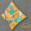 Diamond Resin Wall Clock: Olive Wood Epoxy Clock