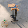 Custom Olive Wood Guitar Stand: Epoxy Resin Sofa End Table