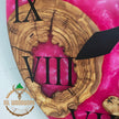 Custom Olive Wood Resin Wall Clock: Modern Epoxy Clock