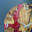 Personalized Resin and Olive Wood Wall Clock: Modern Wall Clock