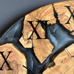 Olive Wood Epoxy Resin Wall Clock – Rustic Handmade Wooden Clock