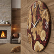 Epoxy Olive Wood Wall Clock, Resin Live Edge Clock, Modern Minimalist Natural Wood Art, Silent Large Home Decor