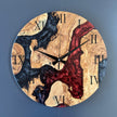 Epoxy Resin and Olive Wood Wall Clock | Wall Clock Modern | Kitchen Wall Clock | Unique Handmade Modern Wall Clock