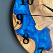 Epoxy Resin and Olive Wood Wall Clock | Wall Clock Modern | Kitchen Wall Clock | Unique Large Wall Clock