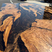 Epoxy Dining Table, Live Edge Resin Table: Modern Solid Wood Furniture
