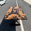 Epoxy Dining Table, Live Edge Resin Table: Modern Solid Wood Furniture