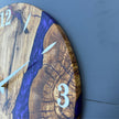 Personalized Resin and Olive Wood Wall Clock: Modern Wall Clock