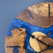 Oversized Epoxy Resin and Olive Wood Wall Clock, Large Live Edge Wood Art Clock: Home Decor (24'' - 40'')