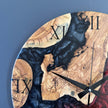 Epoxy Resin and Olive Wood Wall Clock | Wall Clock Modern | Kitchen Wall Clock | Unique Handmade Modern Wall Clock