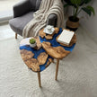 Handmade Olive Wood Epoxy Resin Nesting Tables – Luxury Side Tables for Modern Living Room