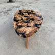 Olive Wood Epoxy Coffee Table: Custom Made to Order Solid Wood Centerpiece