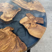 Handmade Olive Wood Epoxy Resin Coffee Table – Luxury Natural Center Table