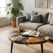 Handmade Olive Wood Epoxy Resin Coffee Table – Luxury Natural Center Table