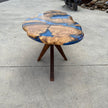 Large Olive Wood Epoxy Coffee Table | Modern Live Edge Centerpiece | Custom Solid Wood Furniture