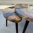 Epoxy Olive Wood Coffee Table: Custom Resin River End Table, Handmade Rustic Home Decor
