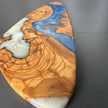 Olive Wood & Epoxy Charcuterie Board | Handmade Resin Serving Board | Luxury Cheese Board Gift | Rustic Kitchen Decor