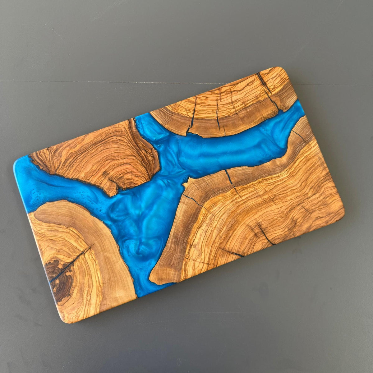 Personalized Olive Wood Charcuterie Board, Custom Serving & Cheese Board, Engraved Kitchen Board