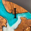 Epoxy Resin & Olive Wood Wall Clock | Handmade Modern Art Clock | Unique Gift for Home and Office