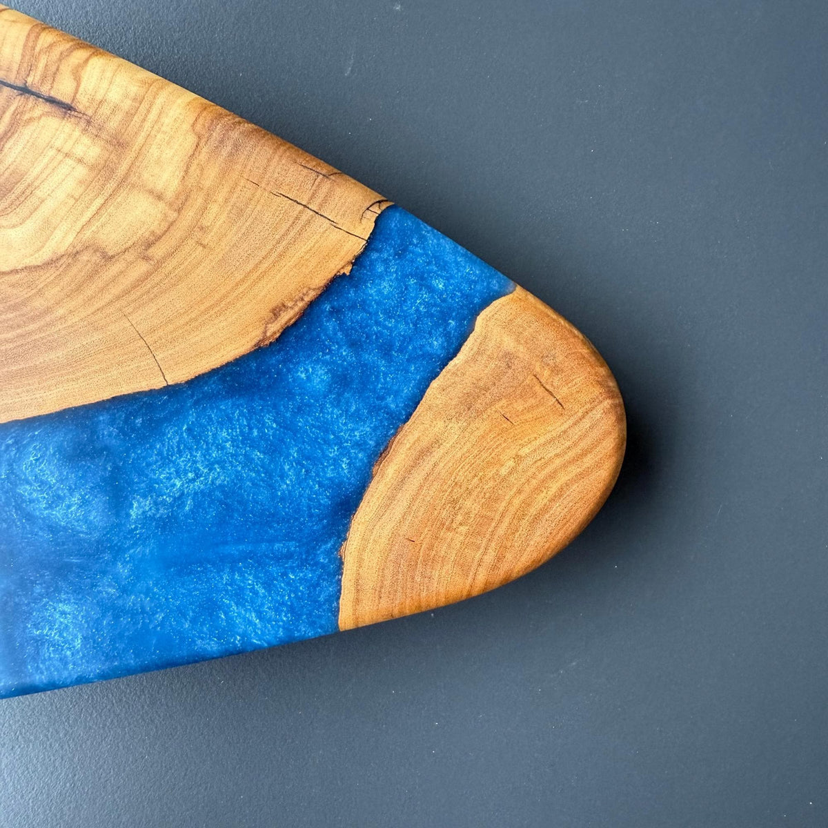 Olive Wood & Epoxy Charcuterie Board | Handmade Resin Serving Board | Luxury Cheese Board Gift | Rustic Kitchen Decor