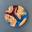 Round Charcuterie Board, Olive Wood Grazing Board, Cheese Platter, Rustic Kitchen Gift