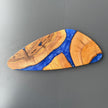 Red Epoxy Olive Wood Charcuterie Board, Handmade Cheese Board, Serving Platter, Rustic Kitchen Gift