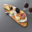 Red Epoxy Olive Wood Charcuterie Board, Handmade Cheese Board, Serving Platter, Rustic Kitchen Gift