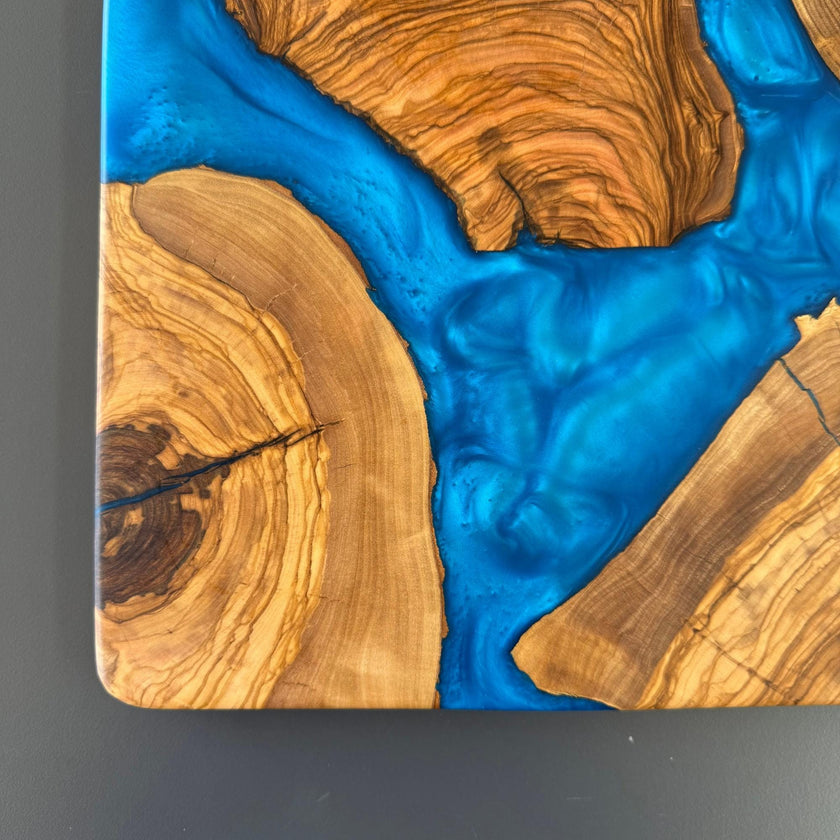 Personalized Olive Wood Charcuterie Board, Custom Serving & Cheese Board, Engraved Kitchen Board