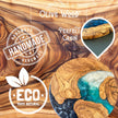 Round Charcuterie Board, Olive Wood Serving Tray, Cheese Platter, Rustic Kitchen Gift