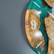 Olive Wood Epoxy Resin Wall Clock – Rustic Handmade Wooden Clock