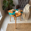 Handmade Olive Wood Epoxy Resin Nesting Tables – Luxury Natural Wood Side Tables