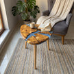 Handmade Olive Wood Epoxy Resin Nesting Tables – Luxury Natural Wood Side Tables