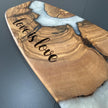 Olive Wood Charcuterie Board with Epoxy Resin – Handmade Serving Board – Cheese Platter