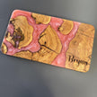 Personalized Olive Wood Epoxy Charcuterie Board – Handmade Resin Serving Board