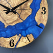 Luxury Olive Wood Epoxy Wall Clock – Handmade Resin Wood Clock, Designer Wall Decor