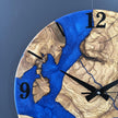 Luxury Olive Wood Epoxy Wall Clock – Handmade Resin Wood Clock, Designer Wall Decor