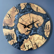 Custom Olive Wood Epoxy Wall Clock – Personalized Resin Wood Clock, Made to Order Any Size & Color
