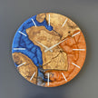 Custom Olive Wood Epoxy Wall Clock – Personalized Handmade Resin Wood Clock
