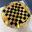 Epoxy Olive Wood Chess Table, Handmade Resin Chess Coffee Table, Luxury Wooden Chess Board Table