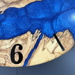 Luxury Olive Wood Epoxy Wall Clock – Handmade Resin Wood Clock, Designer Wall Decor