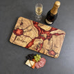 Personalized Olive Wood Epoxy Charcuterie Board – Handmade Resin Serving Board