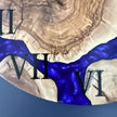 Ready to Ship 20” Olive Wood Epoxy Wall Clock – Handmade Large Resin Wood Clock