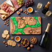 Handmade Olive Wood Serving Board with Epoxy Resin | Artisan Charcuterie Board | Cheese Platter | Rustic Kitchen Decor