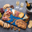 Artisan Olive Wood Serving Board with Epoxy Resin | Handmade Grazing Board | Wooden Cheese Platter | Luxury Kitchen Gift | Rustic Home Decor