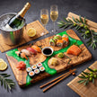 Olive Wood Sushi Board with Epoxy Resin | Handmade Serving Board | Japanese Style Sushi Platter | Charcuterie Board | Housewarming Gift